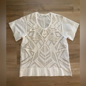 IRO Link Embroidered Cut-Out Top